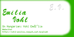 emilia vohl business card
